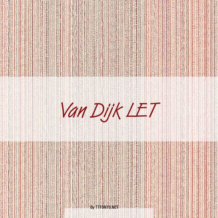 Van Dijk LET example